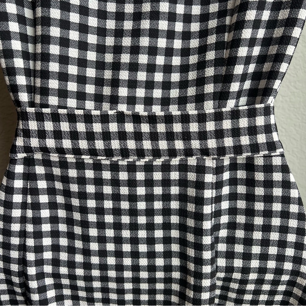 H&M Divided black and white plaid check wrap style dress - Picture 6 of 13